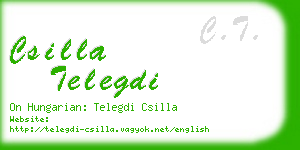 csilla telegdi business card